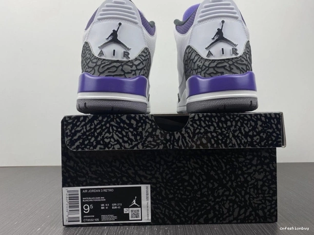 CT8532-105 Iris' 3 'Dark Retro Jordan Air 1005